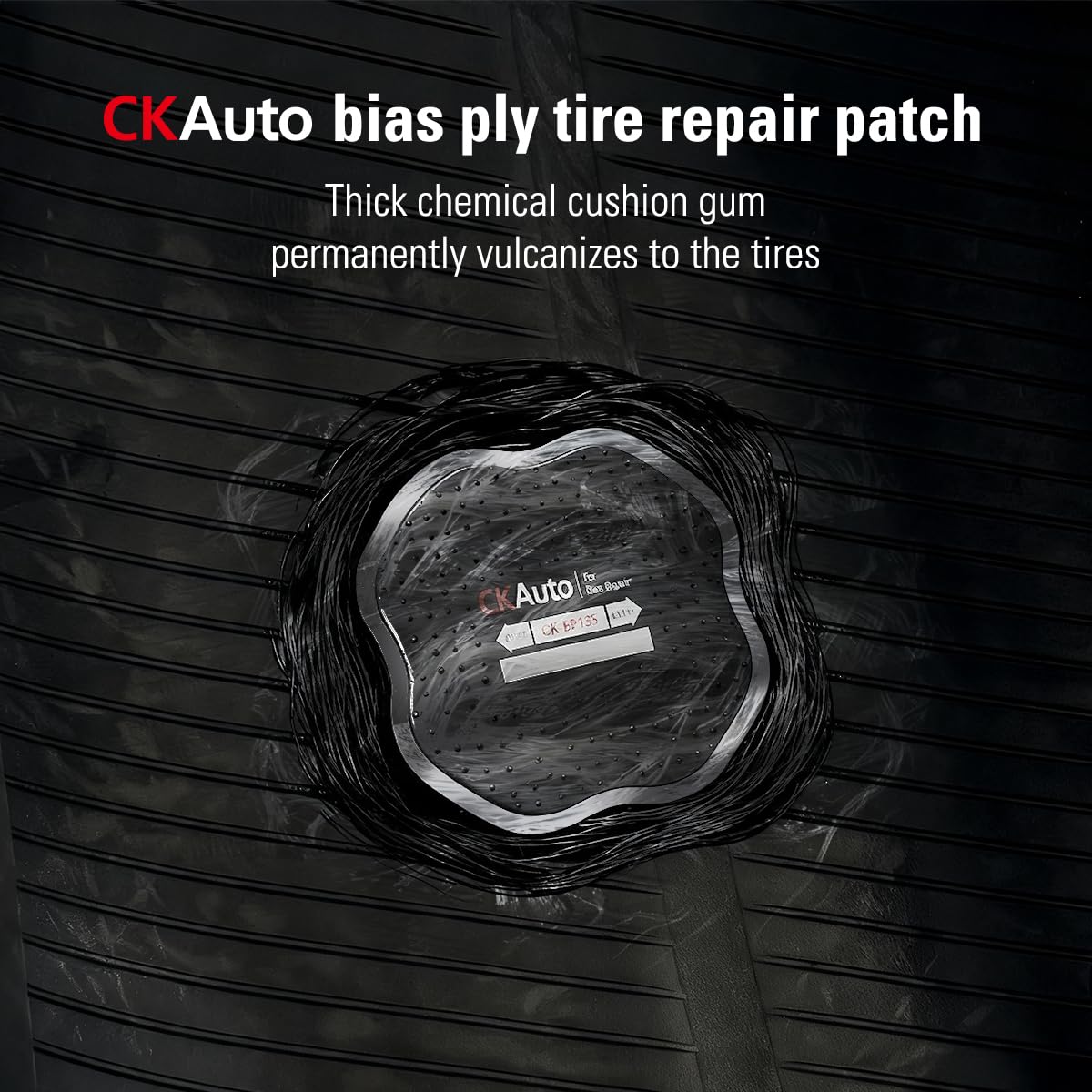 CKAuto cross-section showing layered rubber and gray gum sealing for airtight fix
