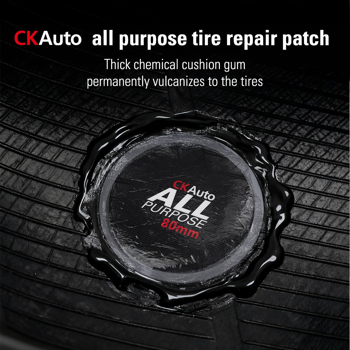 CKAuto patches beside ruler illustrating precise sizes and fit verification