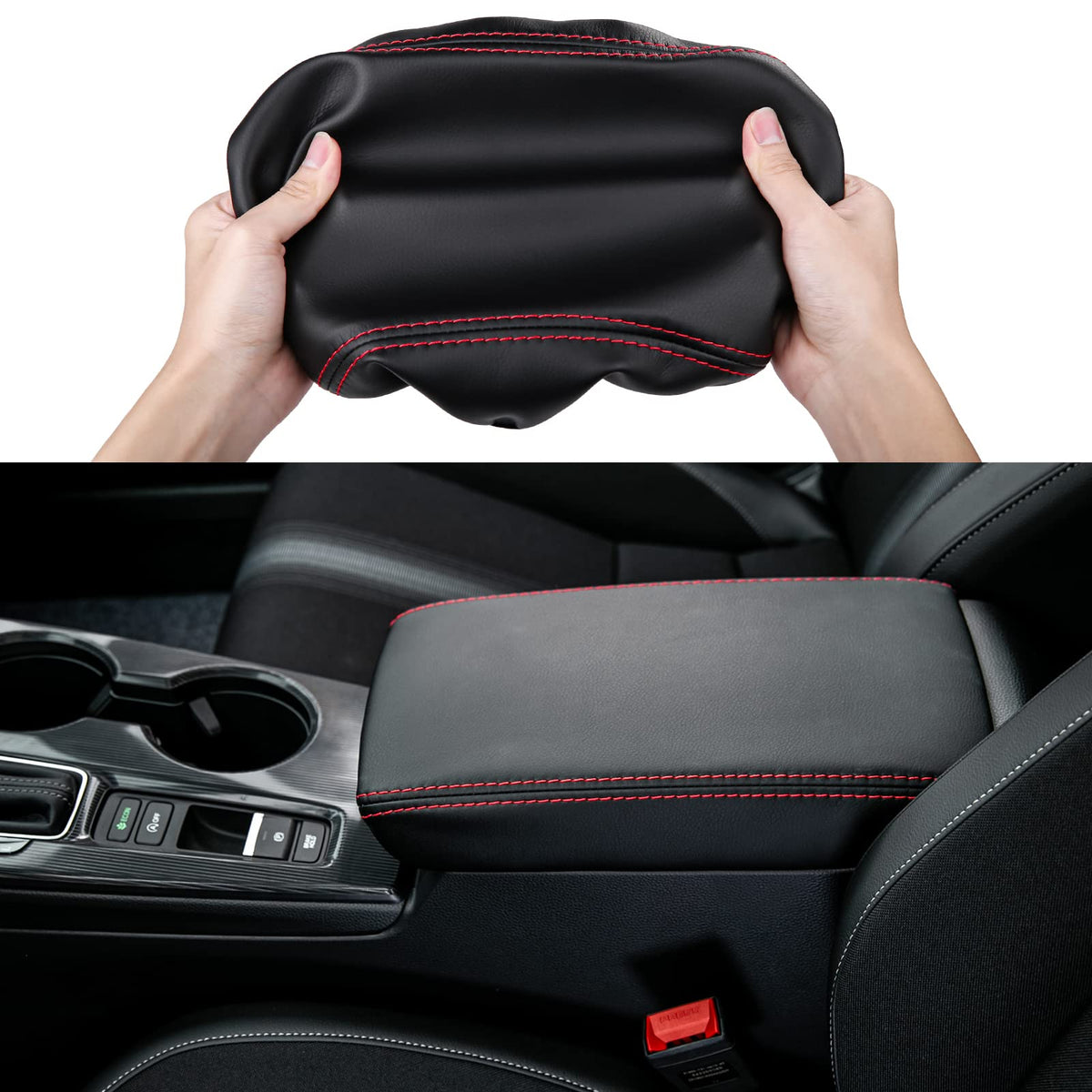 CKE front view of armrest cover showing sleek fit and protection