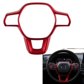CKE front view of red center console cover showing fit and sporty look