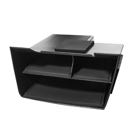 CKE console inside open lid showing compatibility with Civic interior