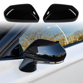 CKE front view of glossy black mirror cover showing sleek styling and premium look
