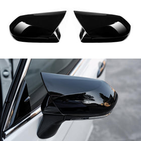 CKE front view mirror covers showing sporty glossy black finish and refined styling