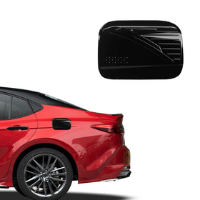 CKE glossy black fuel tank cover front view showing sleek finish and improved appearance