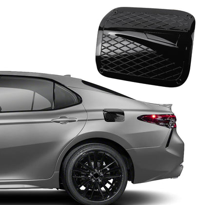 CKE glossy black front view showing sleek gas door styling benefit