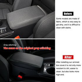 CKE armrest installed in Civic interior demonstrating stylish protection