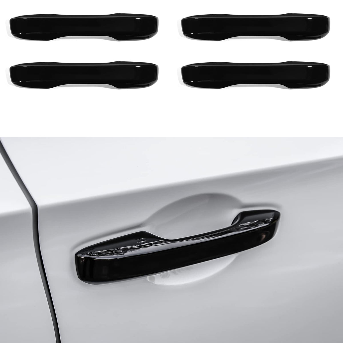 CKE front view of black handle cover showing sleek fit and protection