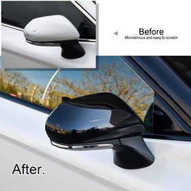 CKE installed on passenger side mirror showing symmetric visual enhancement