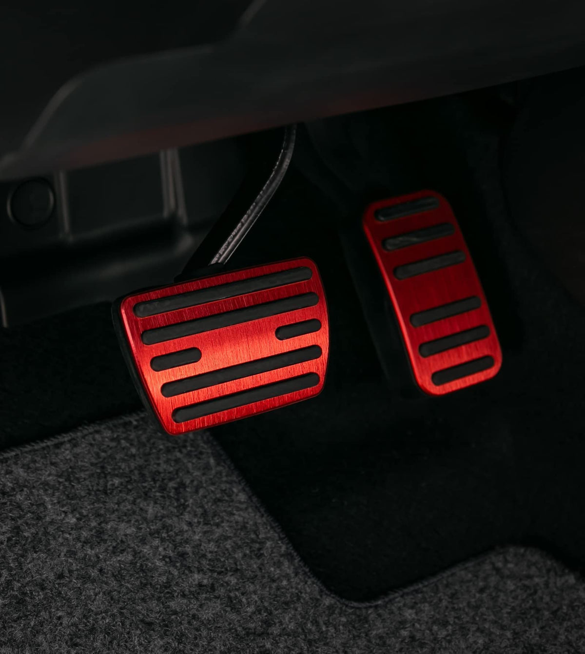 CKE pedal covers inside Honda interior showcasing sporty visual upgrade