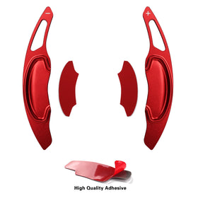 CKE red paddles in car interior enhancing sporty styling and feel