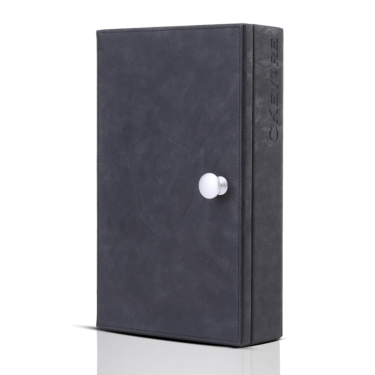 CKEYRE front view of PU leather Faraday box showing neat design and secure storage benefit