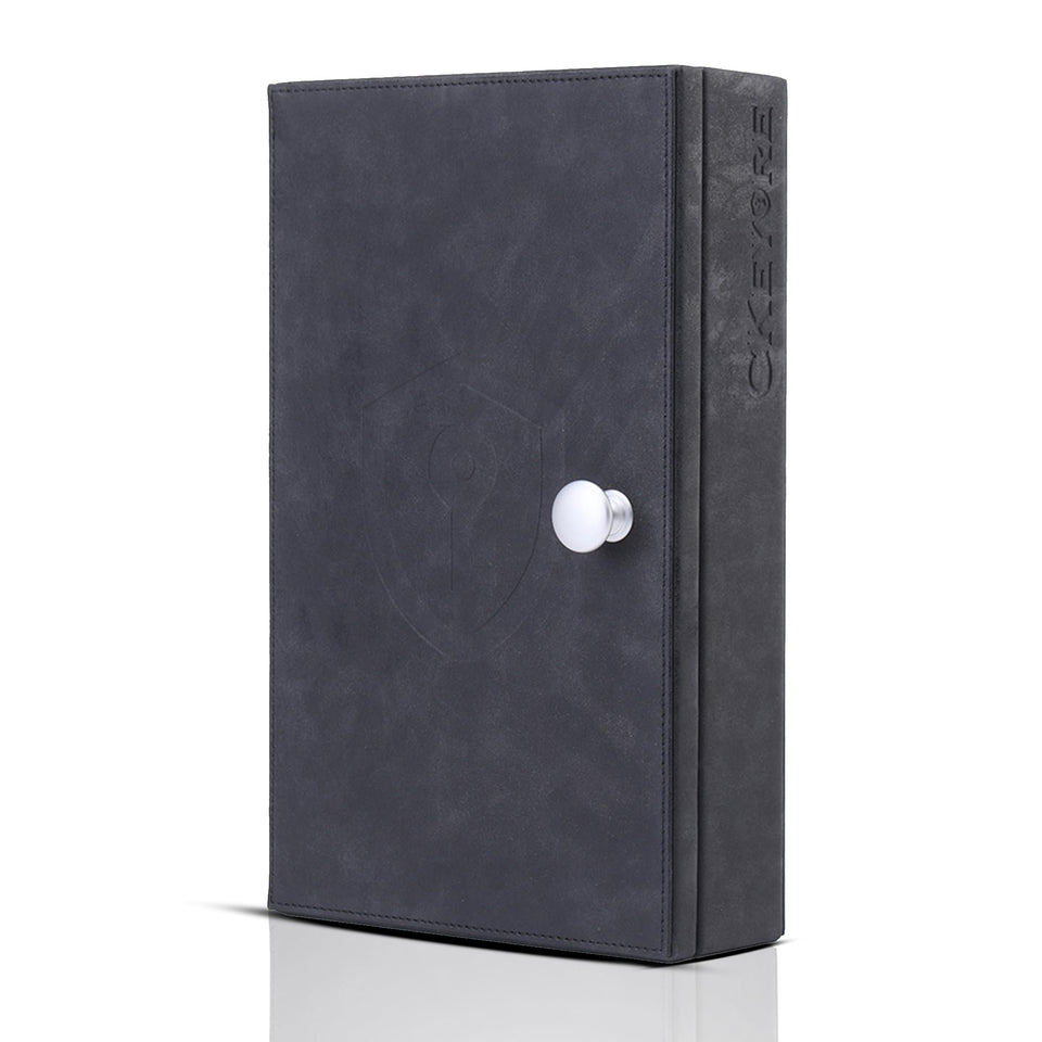 CKEYRE front view of PU leather Faraday box showing neat design and secure storage benefit