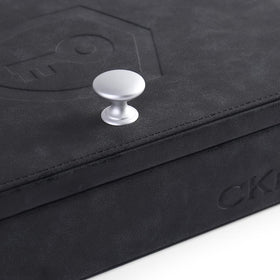 CKEYRE box in entryway lifestyle shot displaying stylish look and household peace of mind