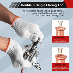 Clatoon flaring bar detail showing durable steel construction for consistent clamping