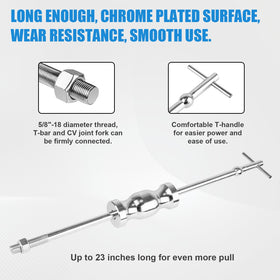 Clatoon in use on axle showing safe straight pull removal to protect gearbox