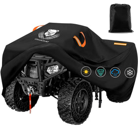 ClawsCover front view on ATV showing full fit and protection benefits