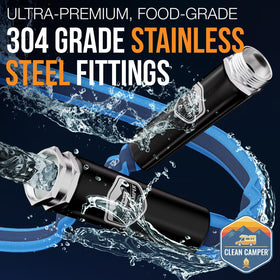 Clean Camper coiled 35-foot hose compact for storage