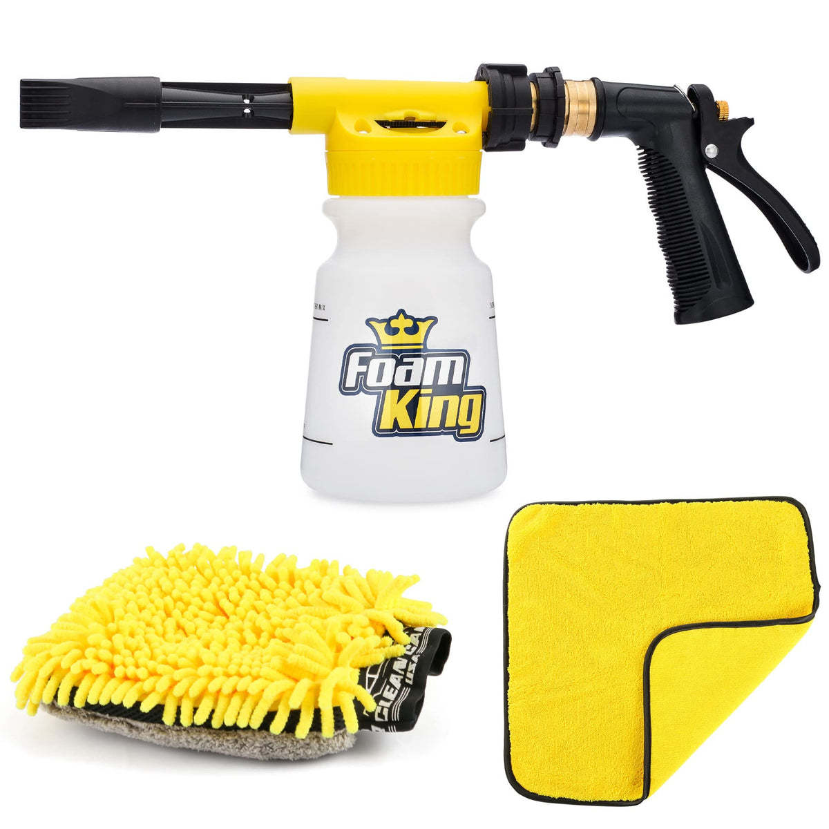 Clean Car USA Foam King front view showing kit and benefits