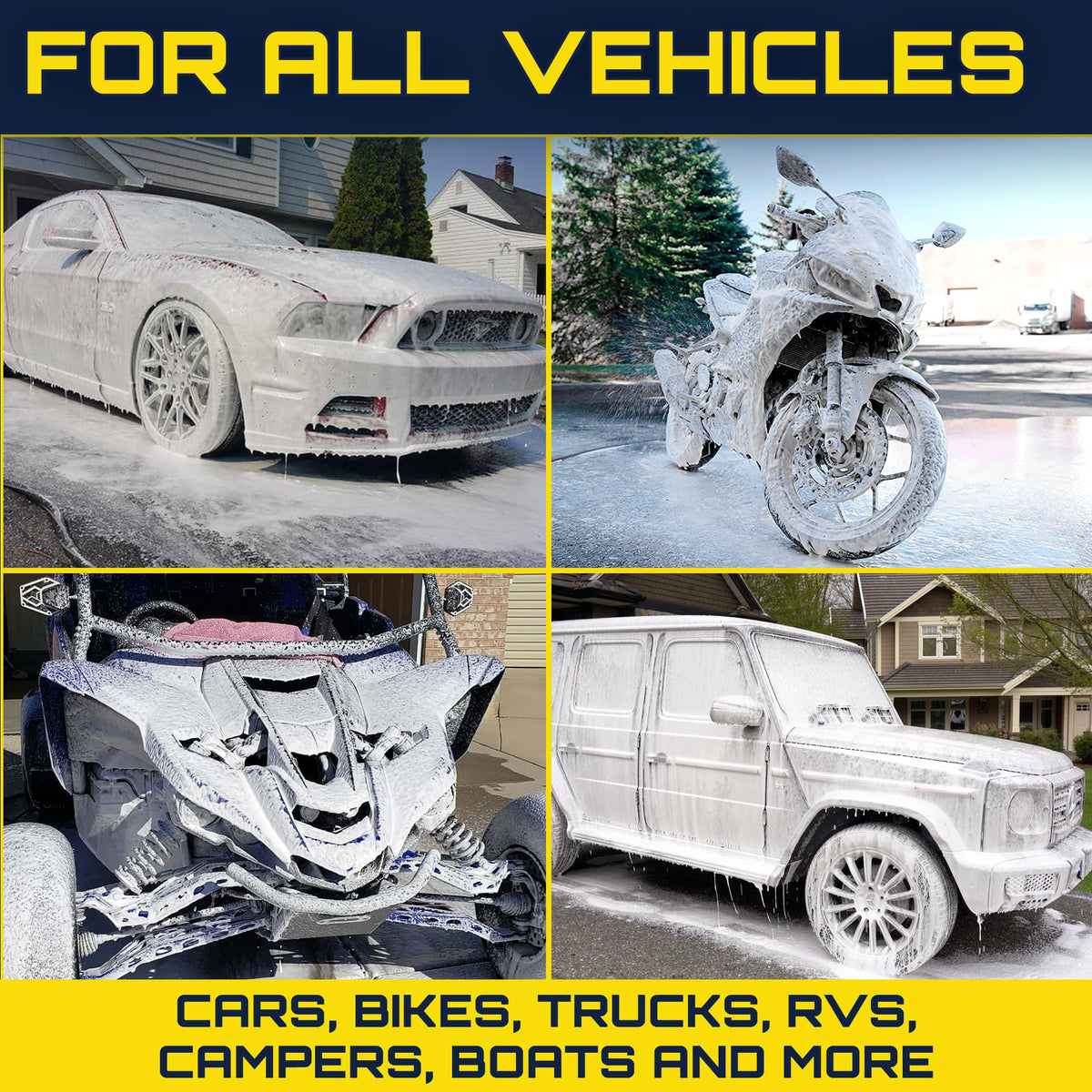 Clean Car USA lifestyle washing scene with user saving time and protecting paint