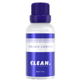 CLEAN. front bottle shot showing label and premium packaging and clear product benefit