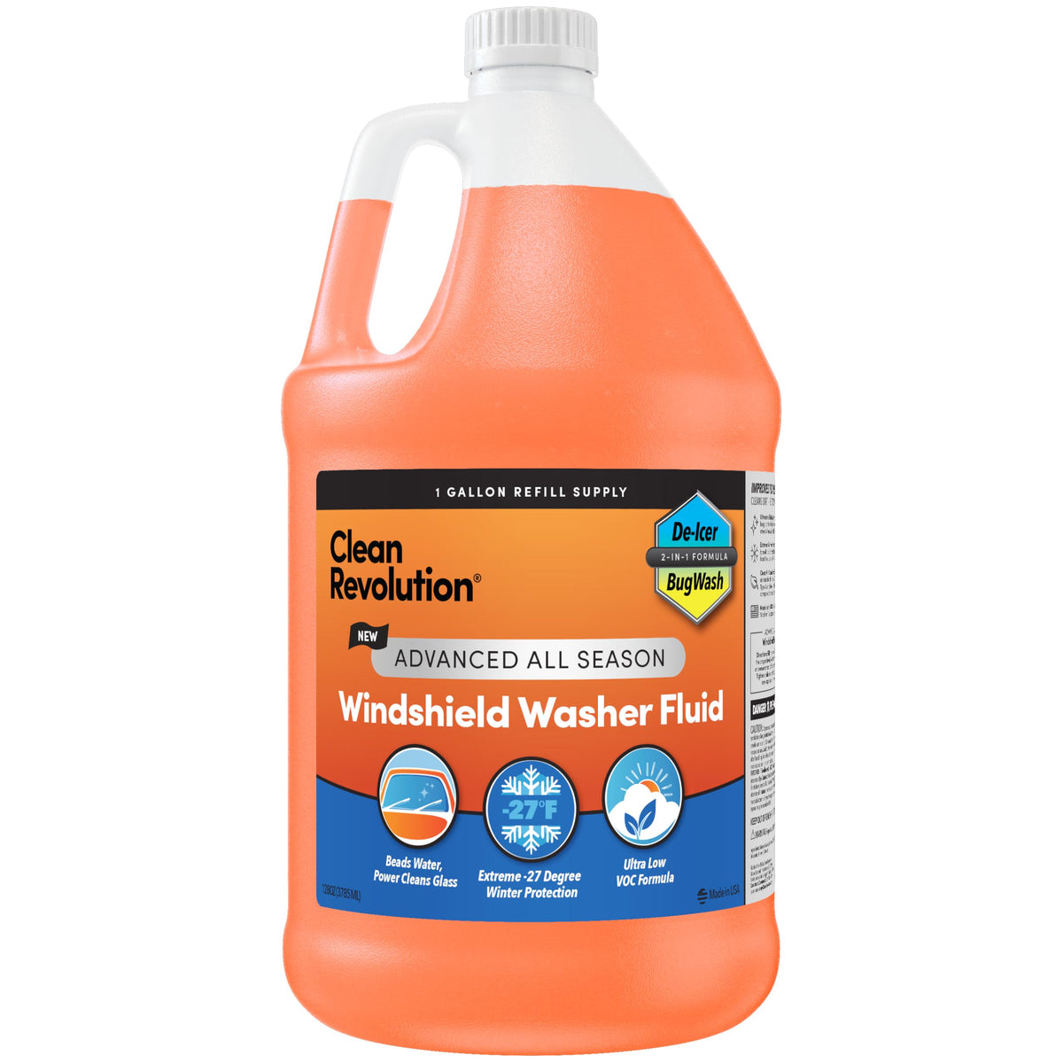 Clean Revolution front label showing product name and benefits