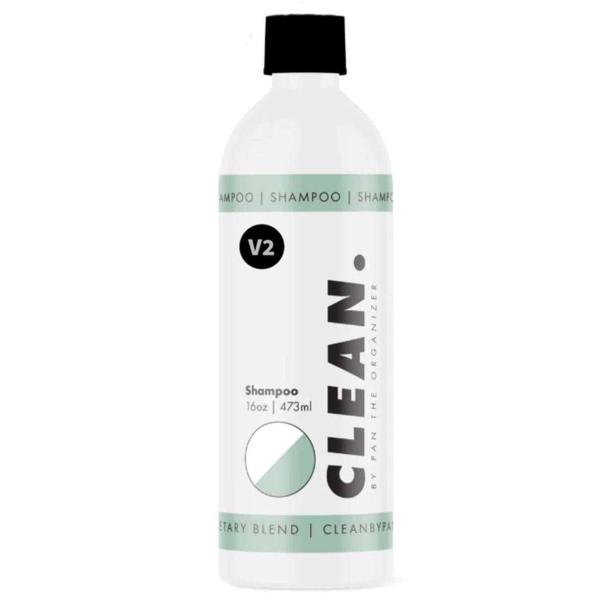 CLEAN. front label on 16oz bottle showing product name and benefits