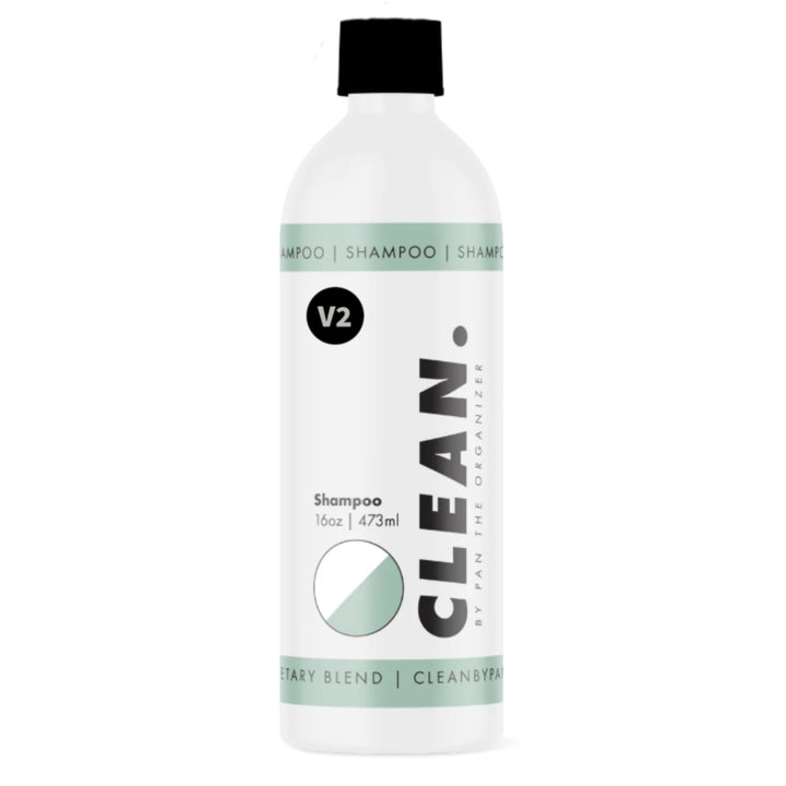 CLEAN. front label on 16oz bottle showing product name and benefits