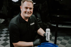 CLEAN. rich lather and slip texture demonstrating high lubrication during washing