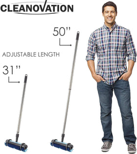 Cleanovation shampoo bottle label showing Rug Renovator formula for stain-lifting support
