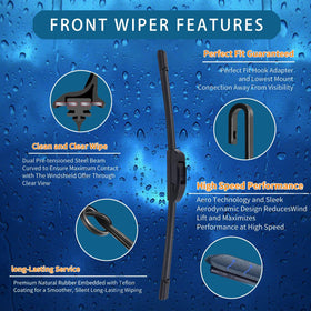 CLEARGO blade rubber edge close-up for streak-free wiping