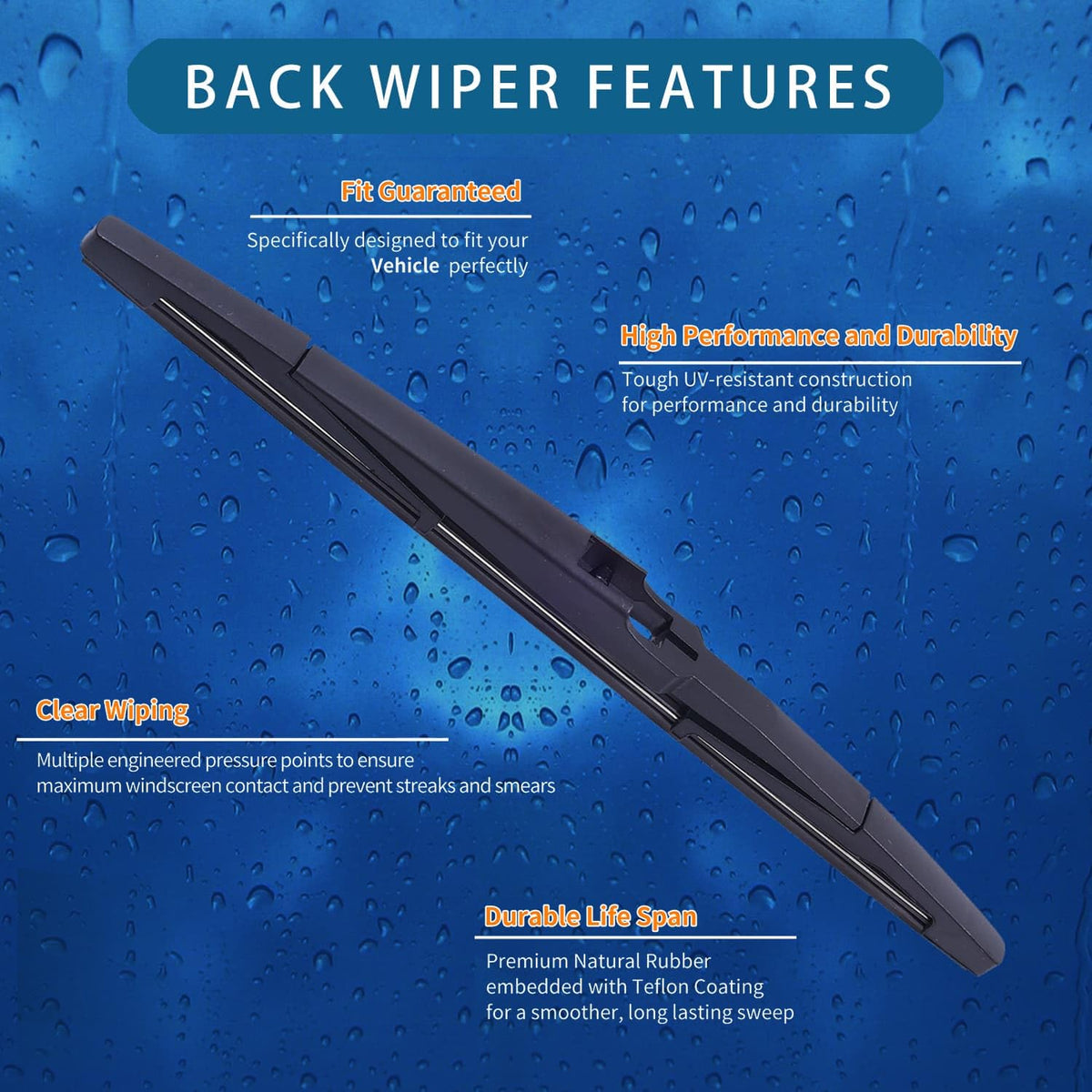 CLEARGO 16-inch passenger blade curved profile demonstrating secure contact and clarity