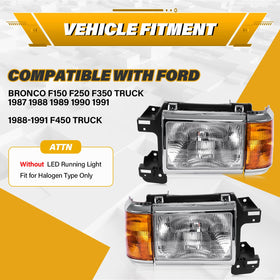 CLERYYE headlight installed on Bronco demonstrating restored factory appearance
