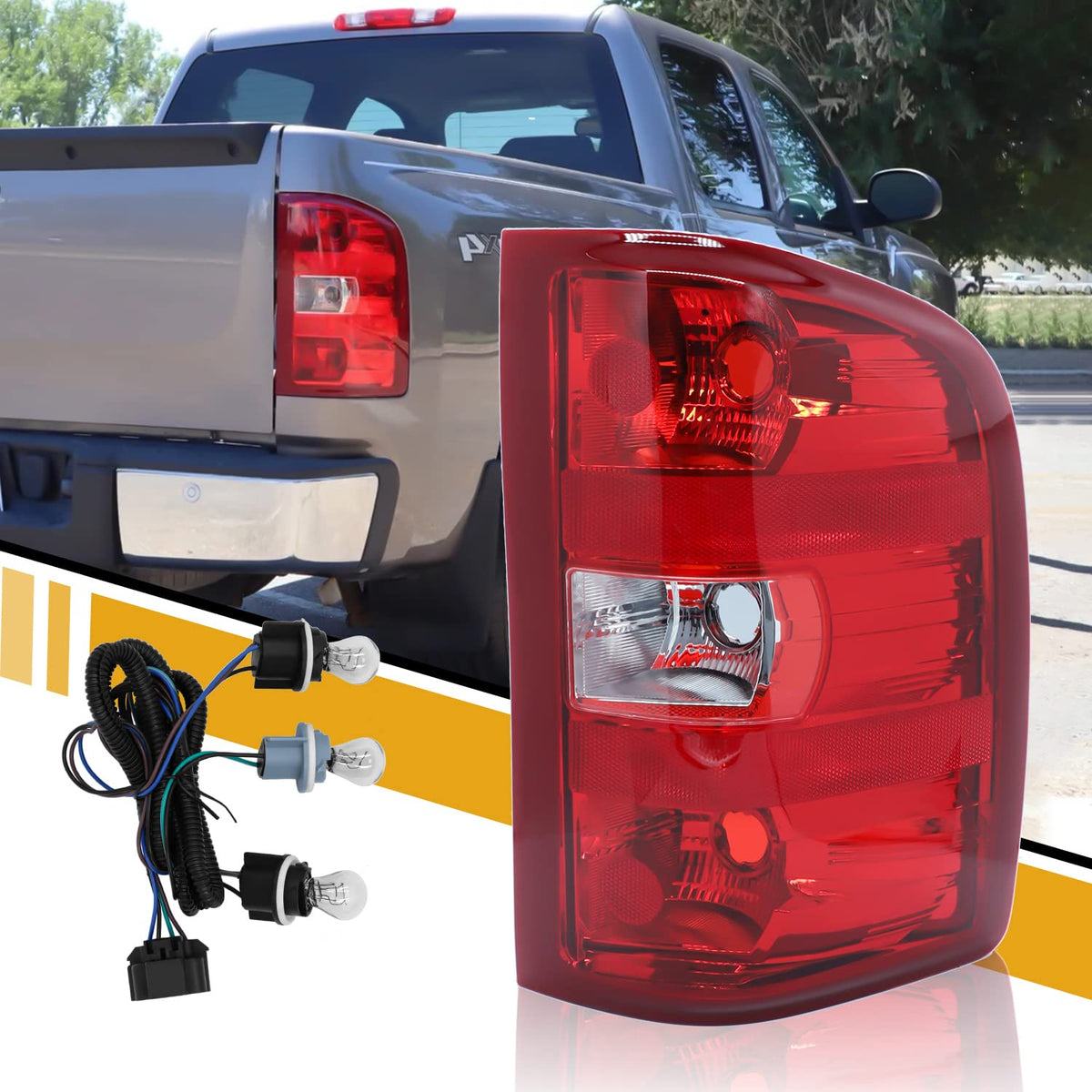 CLERYYE front view tail light showing OEM fit and factory look