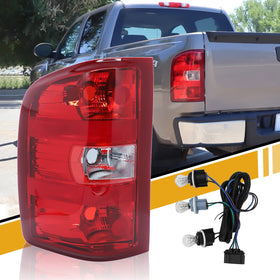 CLERYYE left tail light front view showing red border and chrome housing for accurate fit