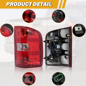 CLERYYE tail light installed on Silverado demonstrating correct fitment