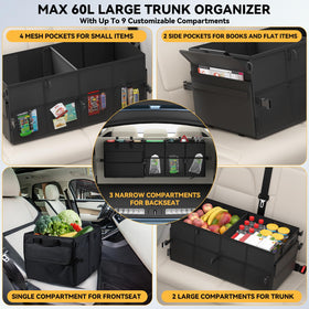 CLESOO collapsed flat into carrying bag for compact garage storage convenience
