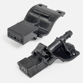 Click&Fit nozzle connector detail showing secure attachment benefit
