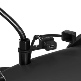 Cliff Top front view showing compact charger and mount for sleek look