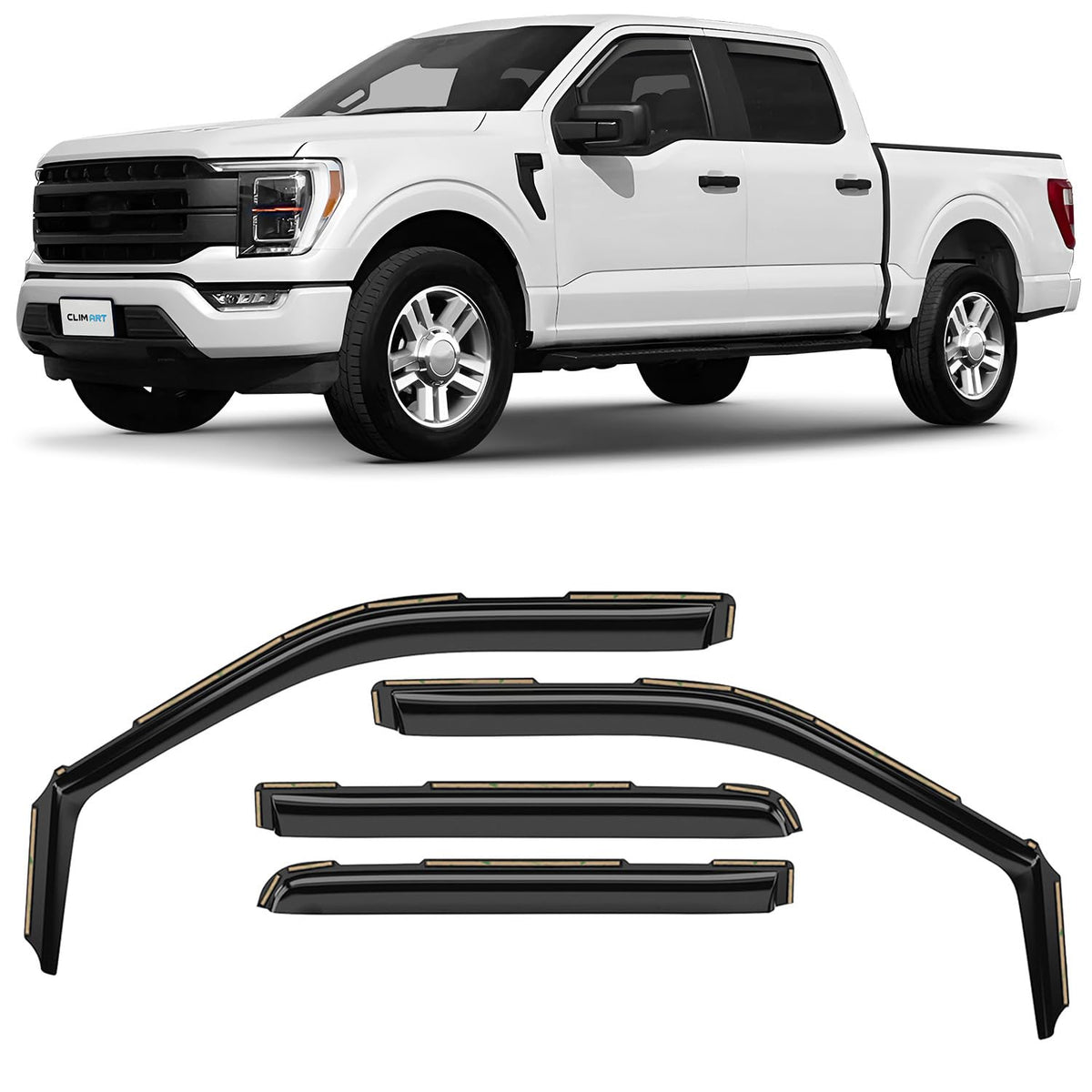 CLIM ART front passenger deflector showing streamlined protection and improved airflow
