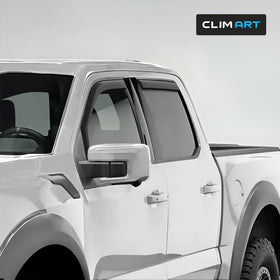 CLIM ART rear driver deflector fitted on SuperCrew enhancing ventilation and style