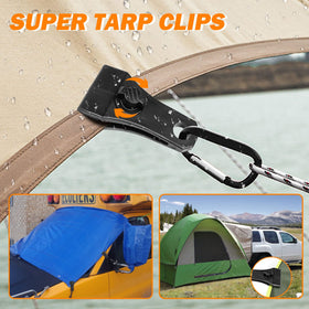 CLIO carabiner hooked to clip eyelet for quick tie-down convenience
