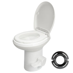 Clirass front profile showing sleek bowl and residential height comfort