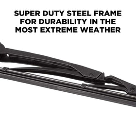 Clix Wipers installed on RV windshield demonstrating improved visibility