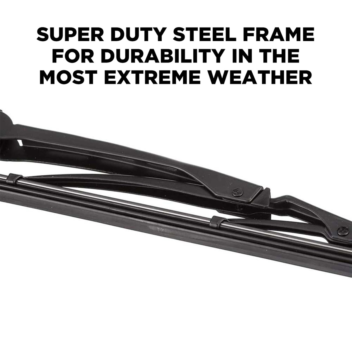 Clix Wipers close-up of steel frame highlighting reinforced construction and durability