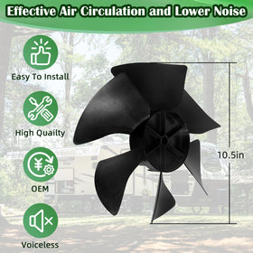 CLLOMAGY blade edge profile close view highlighting sturdy construction for quieter operation