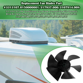 CLLOMAGY fan blade mounted on replacement motor showing correct orientation and stability