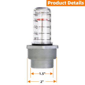 CLLOMAGY mounted on vertical tank illustrating easy replacement fit