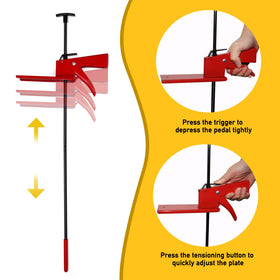 CLLOMAGY in use during brake bleed freeing both hands for maintenance