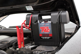 Clore Automotive ES5000 #4 gauge cables shown full length for extended reach benefit