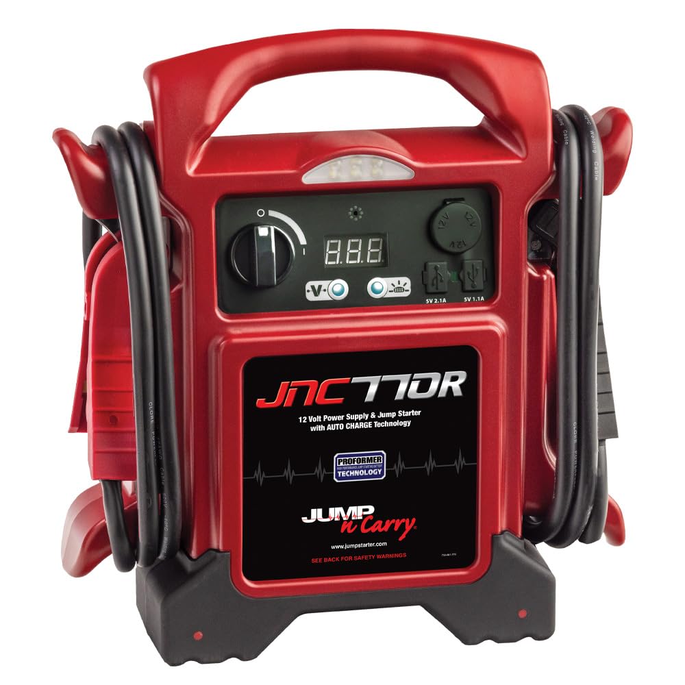 Clore Automotive JNC770R front view showing controls and portability benefit